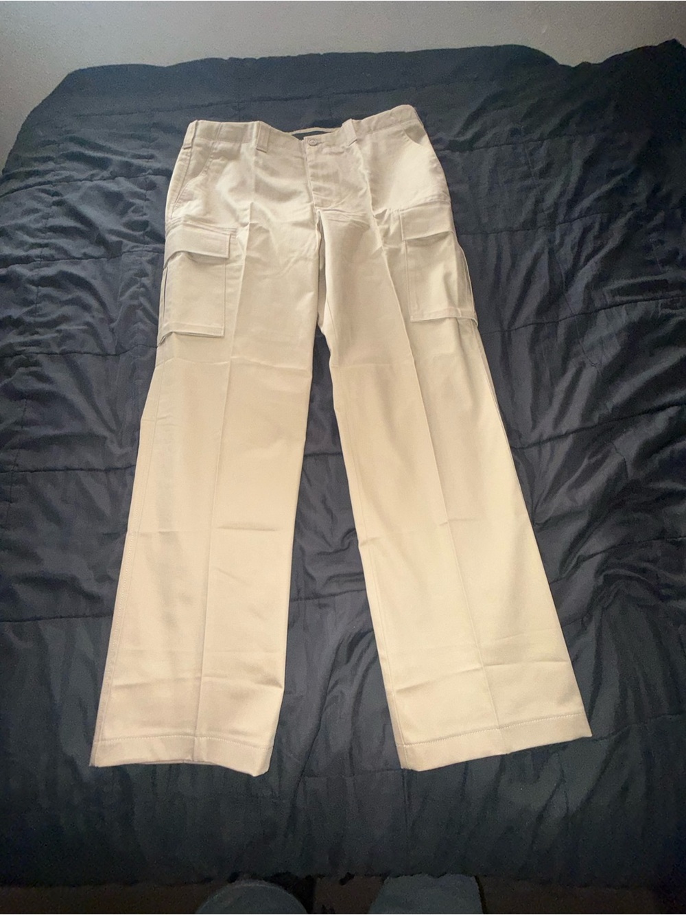 Lands' End Men's Light Beige Cargo Pants